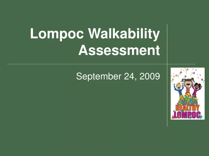lompoc walkability assessment