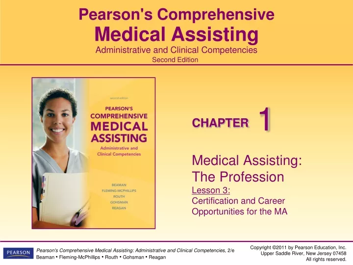 medical assisting the profession lesson 3 certification and career opportunities for the ma