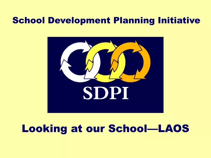 school development planning initiative