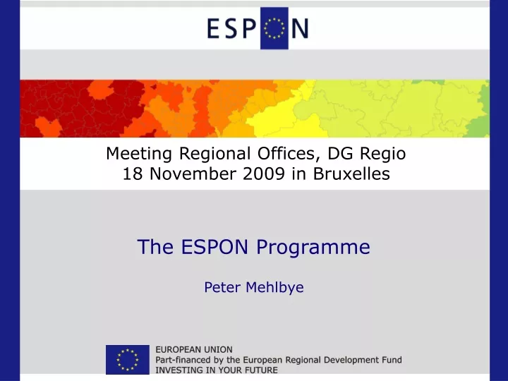 meeting regional offices dg regio 18 november