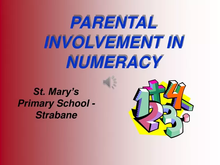 parental involvement in numeracy