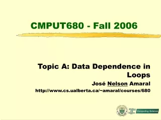 CMPUT680 - Fall 2006