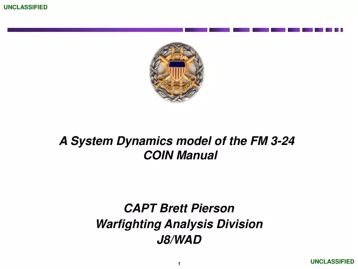 a system dynamics model of the fm 3 24 coin manual