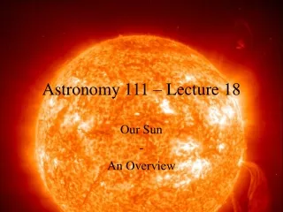 Astronomy 111 – Lecture 18