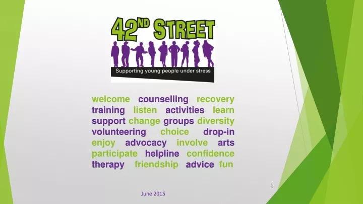 welcome counselling recovery training listen
