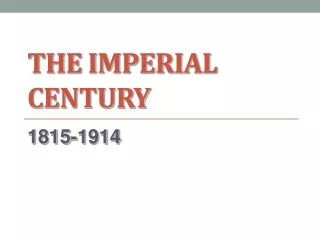The Imperial Century