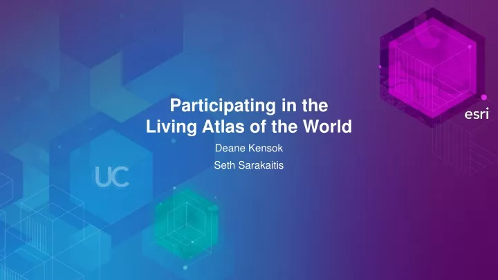 participating in the living atlas of the world