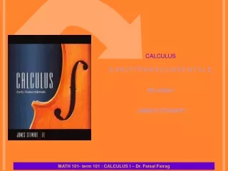 CALCULUS E A R LY T R A N S C E N D E N T A L S 6th edition  JAMES STEWART
