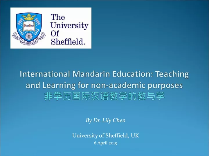 international mandarin education teaching and learning for non academic purposes