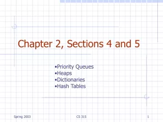 Chapter 2, Sections 4 and 5