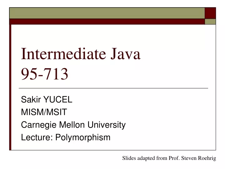 intermediate java 95 713