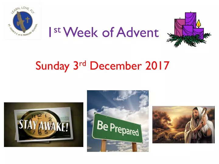 1 st week of advent sunday 3 rd december 2017