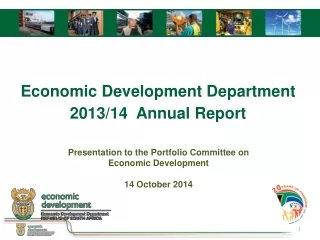 Economic Development Department 2013/14  Annual Report