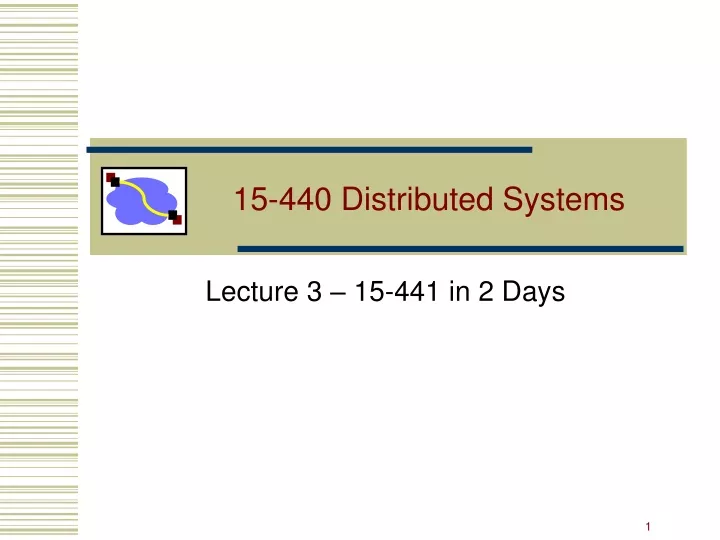 15 440 distributed systems