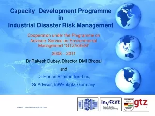 Capacity  Development Programme  in  Industrial Disaster Risk Management