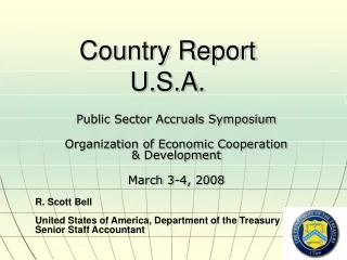 Country Report U.S.A.