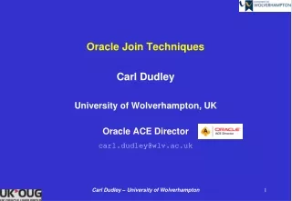 Oracle Join Techniques
