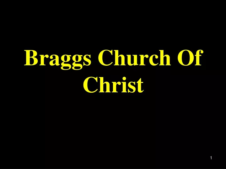 braggs church of christ