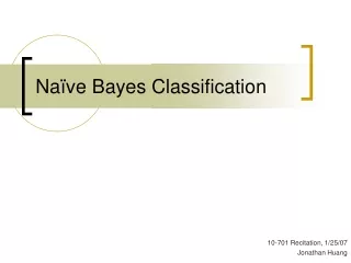 Naïve Bayes Classification