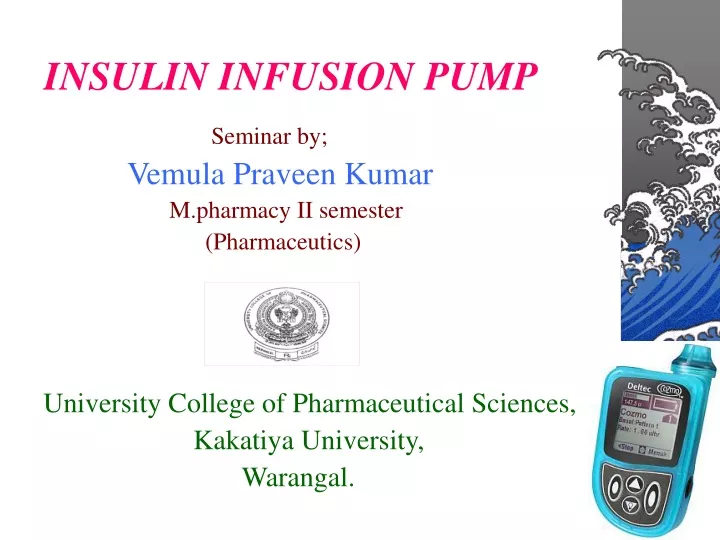 insulin infusion pump