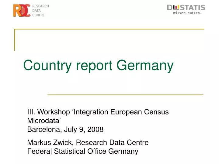 country report germany