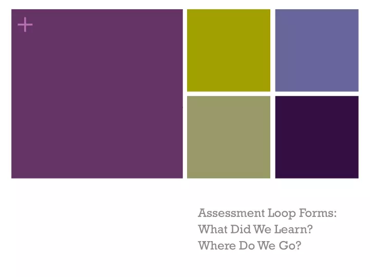 assessment loop form