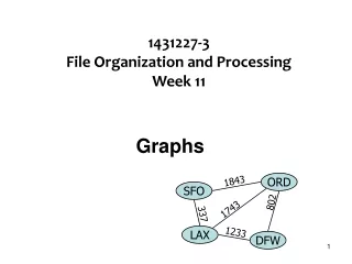 1431227-3 File Organization and Processing Week 11