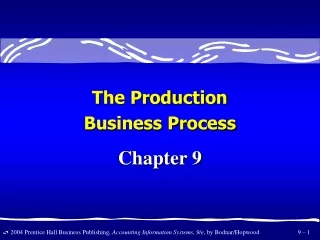 The Production Business Process