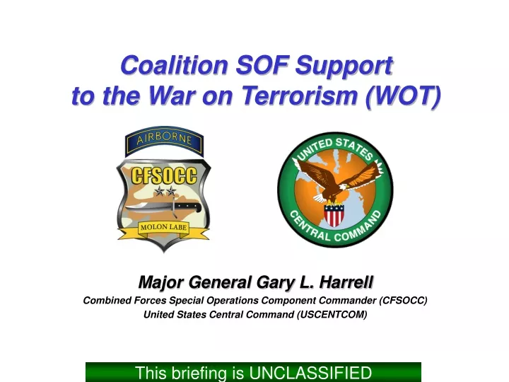 coalition sof support to the war on terrorism wot