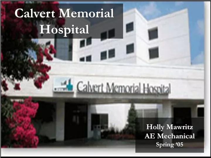 calvert memorial hospital