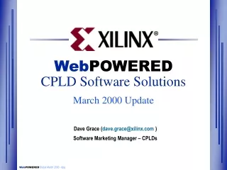 Web POWERED CPLD Software Solutions March 2000 Update
