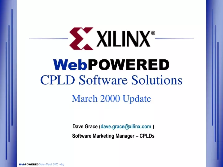 web powered cpld software solutions march 2000 update