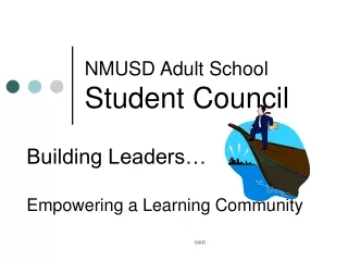 NMUSD Adult School  Student Council
