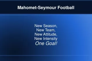 Mahomet-Seymour Football