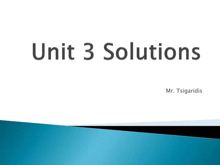 unit 3 solutions