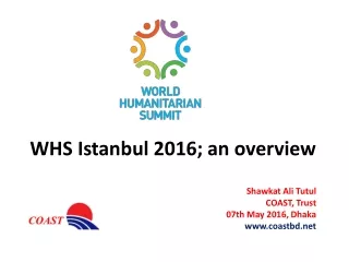 WHS Istanbul 2016; an overview