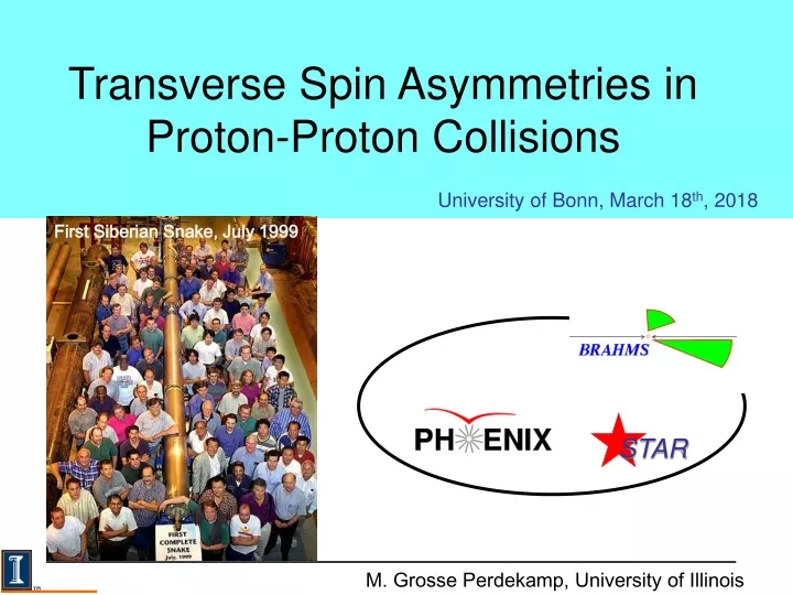 transverse spin asymmetries in proton proton collisions