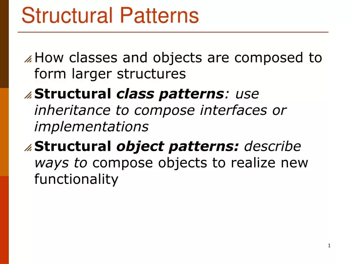 structural patterns