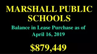 MARSHALL PUBLIC SCHOOLS