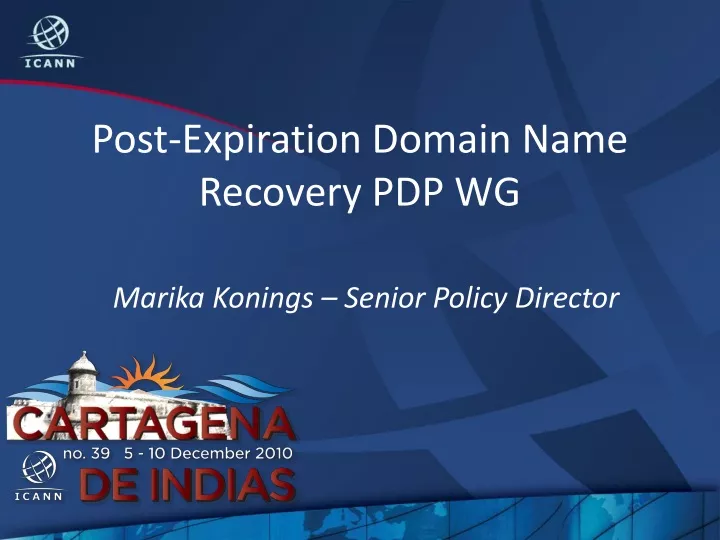 post expiration domain name recovery pdp wg