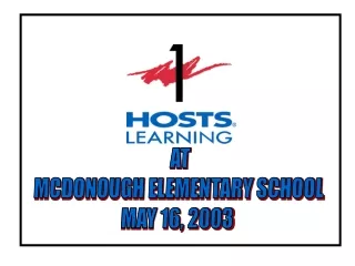 AT MCDONOUGH ELEMENTARY SCHOOL MAY 16, 2003