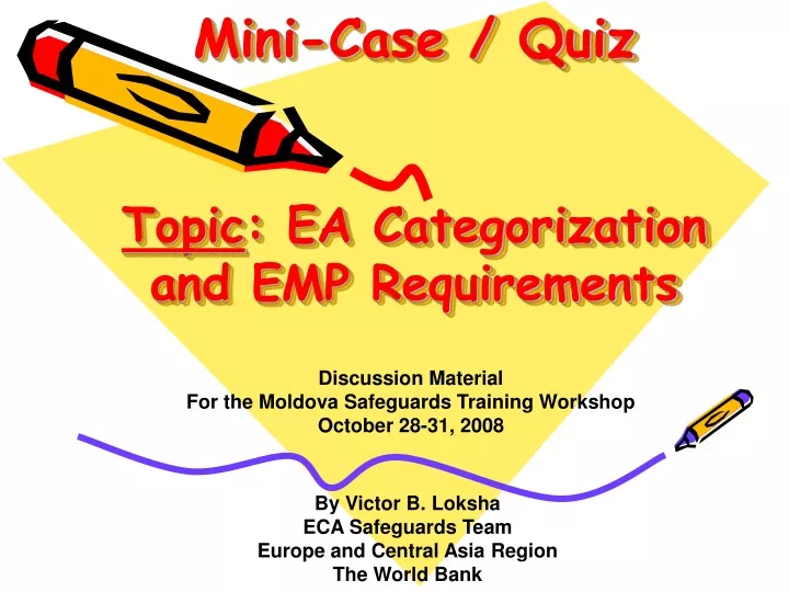 mini case quiz topic ea categorization and emp requirements