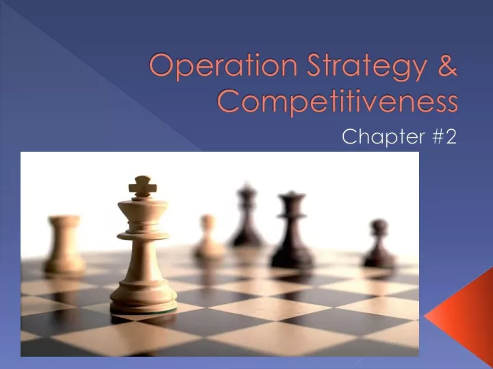 operation strategy competitiveness