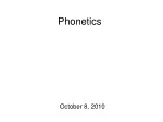 Phonetics - slide 1