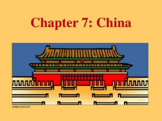 Chapter 7: China