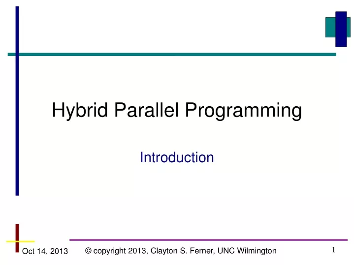 hybrid parallel programming