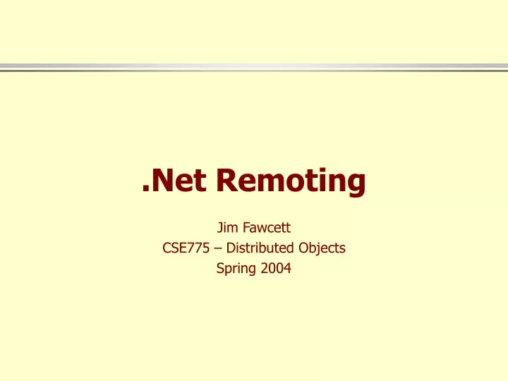 net remoting