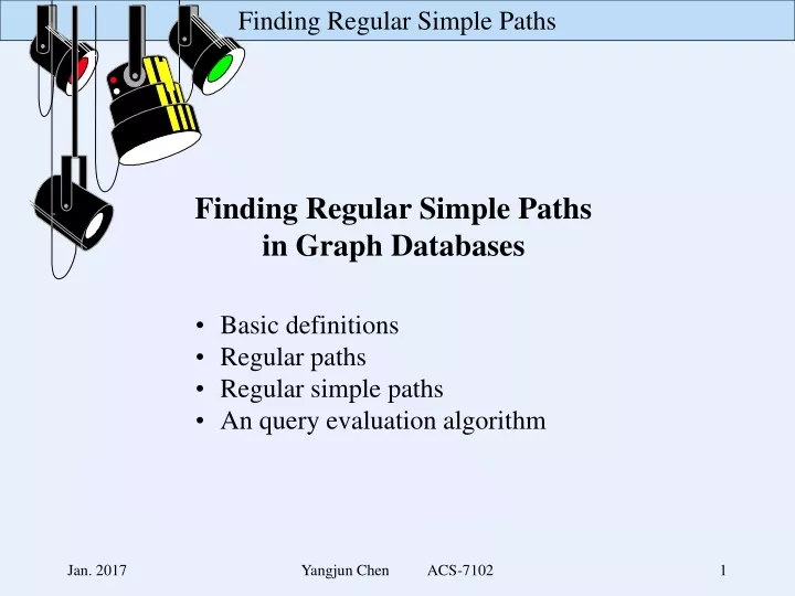 finding regular simple paths in graph databases