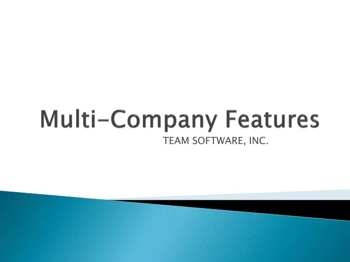 multi company features