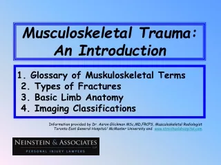Musculoskeletal Trauma: An Introduction